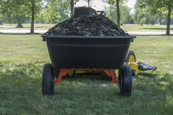 Pièces agricoles - Jardin et forêt pièce adaptable - Remorque avec caisse en plastique 450 kg