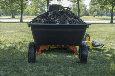 Pièces agricoles - Jardin et forêt pièce adaptable - Remorque avec caisse en plastique 450 kg