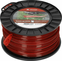 Pièces agricoles - Jardin et forêt pièce adaptable - Fil de coupe Ø 3mm 132m carré rouge Kramp
