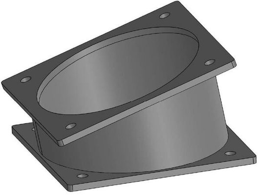 Pièces agricoles - Hydraulique - Coude 17° + 2x bride 8"