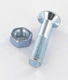 Boulon de charrue 11x50 2 ergots G&B + ecrou