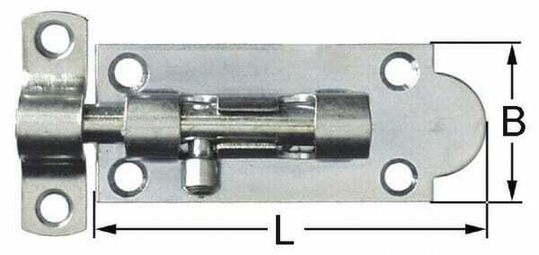 Pièces agricoles - Fasteners - Boulon de porte 78 mm 1pc.