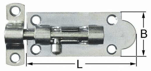 Pièces agricoles - Fasteners - Boulon de porte 78 mm 1pc.