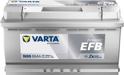 Pièces agricoles - Eclairage - Battery 12V 95Ah 850A N95 VARTA Dynamic EFB
