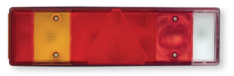 Automobile - Consommables et accessoires auto. - Feu arrière gauche avec feu d'encombrement latéral avec triangle catadioptre intégré avec fonction clignotant BA15S 21W, Stop BA