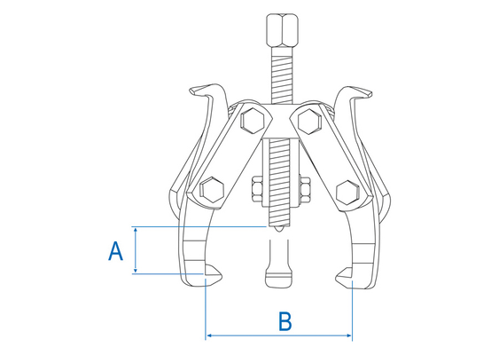 Outils - Outils divers - Extracteur 3 griffes 200mm