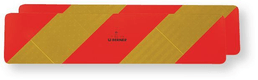 Jeu 2 plaques ECE 70-01 pour porteurs et tracteurs 565x132mm visibilité supérieure à 500m (par 1)
