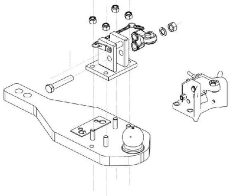 Pièces agricoles - Tracteur pièce adaptable - Barre inférieur K80