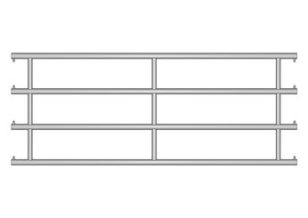 Materiels - Cage de contention - PACK DE 12 ARRIERES DOUBLEX EX4  L.2.90M