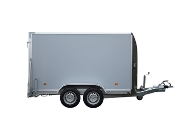 Materiels - Remorque voiture - FOURGON 300x155x177 freiné 2 essieux PTAC : 2000 kg Porte pont de série