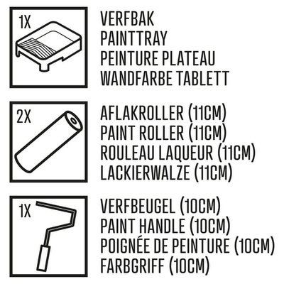 Chimie - Chimie divers - Rouleau mousse Paintset, étoile IV, SFarrondie 11cm, 4Pcs