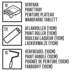 Chimie - Chimie divers - Rouleau mousse Paintset, étoile IV, SFarrondie 11cm, 4Pcs
