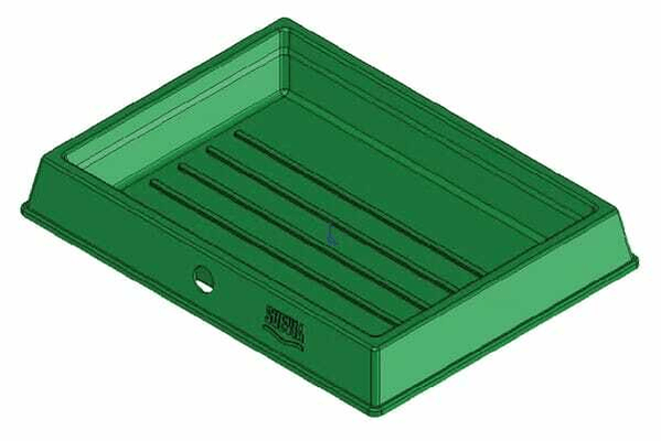 Pièces agricoles - Cloture,Jardin & Sylviculture - Conteneur 19L 800x600x110mm Suevia