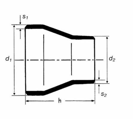 Pièces agricoles - Hydraulique - Réducteur à souder 168.3x114.3mm