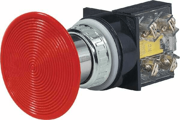 Pièces agricoles - Electricité - Bout.pous.coup poing,rouge 60m