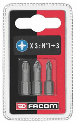 Outils - Outils divers - Lot de 3 embouts 25mm pz