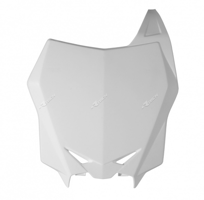 Pièces Quad & Motos - Plastiques - Plaque numéro frontale RACETECH Factory blanc Suzuki RM-Z250/450