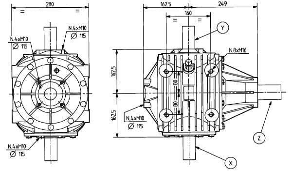 Pièces agricoles - Transmission - Boitier T-301B