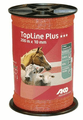 Pièces agricoles - Cloture,Jardin & Sylviculture - Ru. TopLine+ orange 10mm 200m