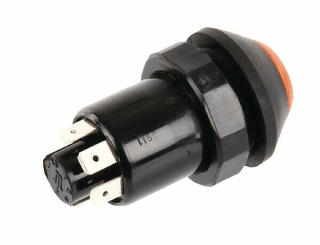 Pièces agricoles - Electricité - Interrupteur poussoir, préchauffage, rond, orange