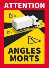 Pièces agricoles - Eclairage - Sticker "angles morts"