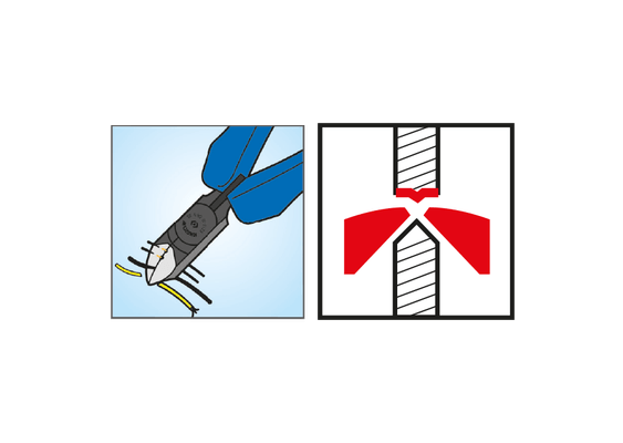 Outils - Outils divers - Blister de pince coupante diagonale avec une branche gainée 163mm