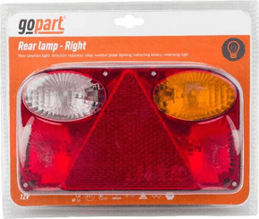 Pièces agricoles - Eclairage - Feu arrière rectangle droit