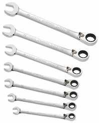 Outils - Outils divers - Jeu de 7 clés mixtes à cliquet