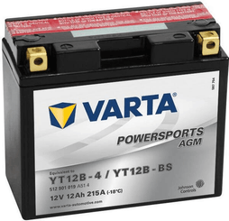 Pièces agricoles - Eclairage - Batterie 12V 12Ah 215A AGM Sports motorisés VARTA