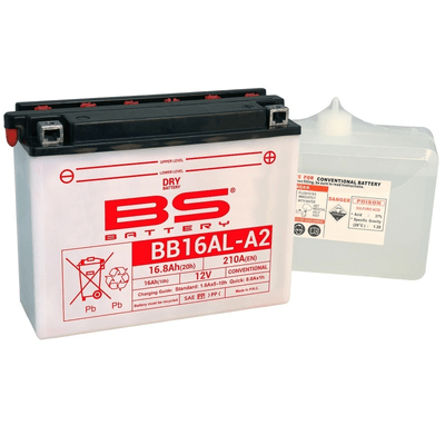Pièces Quad & Motos - Electrique - Batterie BS BATTERY Haute-performance avec pack acide - BB16AL-A2