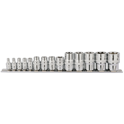 Pièces Quad & Motos - Outillage - Jeu 14 douilles DRAPER Torx® 1/4’’, 3/8’’ & 1/2’’