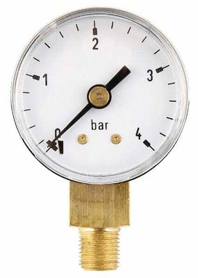 Pièces agricoles - Hydraulique - Manomètre Ø40 0-4bar ?" inf.