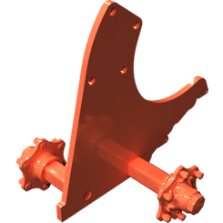 Pièces agricoles - Pièce divers - cadre de roue droite soudé -peint-