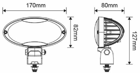 Pièces agricoles - Eclairage - Lampe de travail à LED 40 W 3500 lm - faisceau large