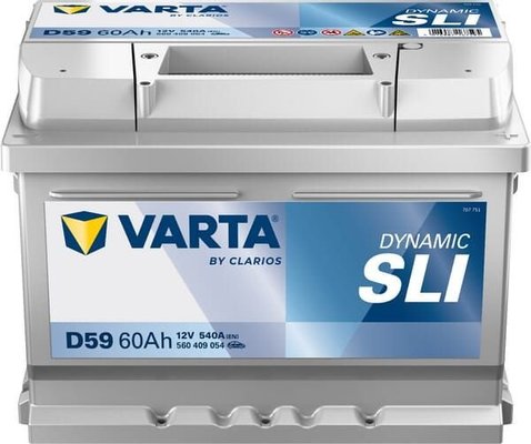 Pièces agricoles - Eclairage - Battery 12V 60Ah 540A D59 VARTA Dynamic SLI