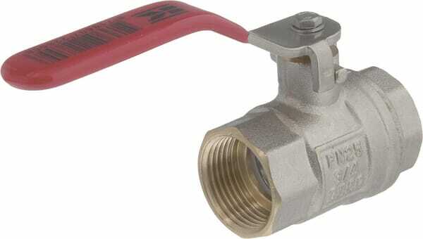 Pièces agricoles - Hydraulique - Vanne à bille BSP 2x femelle 3/4" + poignée SS