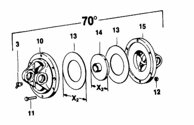 Pièces agricoles - Transmission - Disque central 6-d angle 220