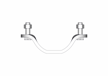 Materiels - Accessoires 30Kg-50Kg - PACK DE 40 DEMI BRIDES TREFLE NUE D.102MM