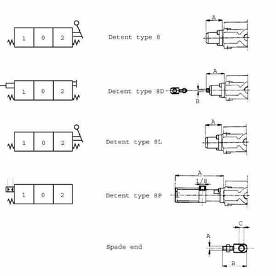 Pièces agricoles - Hydraulique - Arrêt type 8l sd4/sd5/sd6