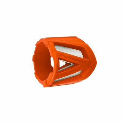 Pièces Quad & Motos - Equipement véhicule - Protection de silencieux POLISPORT longue orange