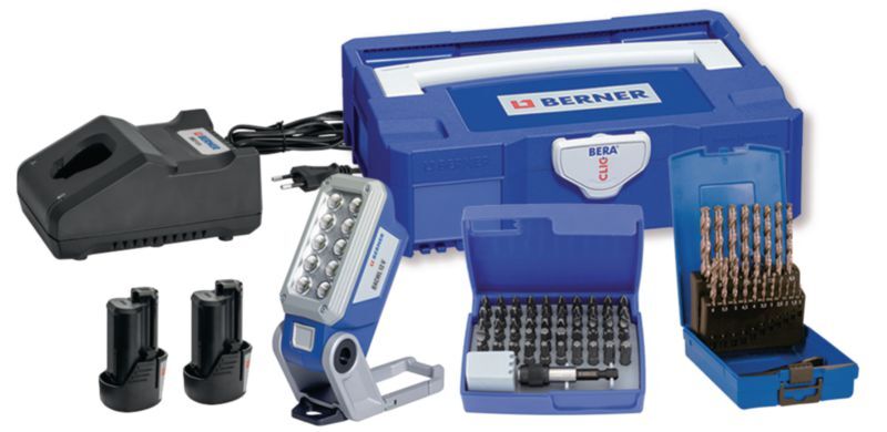 Electricité de bâtiment - Installation électrique - Lampe 12 V, 2 Ah + coffrets, BC+ (par 1)