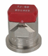 Buse à double jets plat TJ 80° 4 rouge acier inoxydable TeeJet