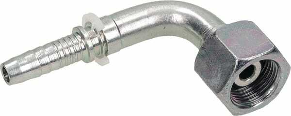 Pièces agricoles - Hydraulique - Raccord sertir DN08-3/8BSP 90°