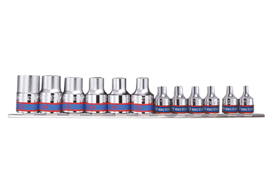 Outils - Outils divers - Jeu de 12 douilles 3/8" et 1/2" Torx E4 à E20