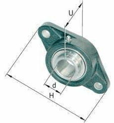 Pièces agricoles - Roulements - Plastique Palier KLT
