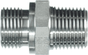 Raccord droit M 1/4" BSP x 3/8" NPT SS