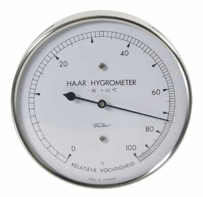 Pièces agricoles - Hydraulique - Hygromètre Ø100 0-100% chrome