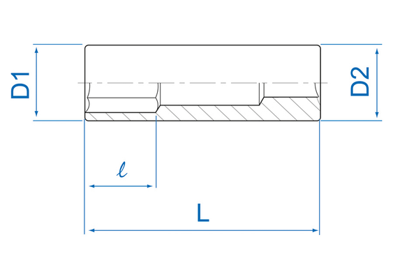 Outils - Outils divers - Douille longue 1/4" 1/2"