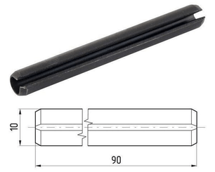 Pièces agricoles - Fasteners - Goupille cylindrique, robuste 10x90 mm ISO8752