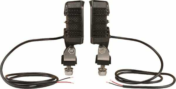 Pièces agricoles - Eclairage - Phare de travail LED x2 carré 9W 1000lm 10/30V bleu 90x4 LED